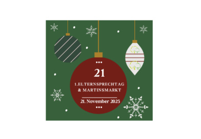 Einladung zum 1. Elternsprechtag im Schuljahr 2025/26 und zum magischen Martinsmarkt am Gymnasium unter den Eichen in Uetze