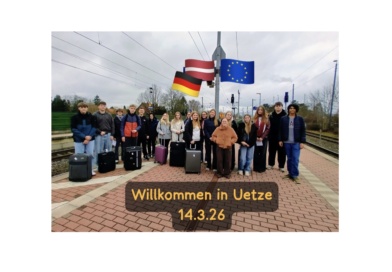 Herzlich willkommen: Unsere lettischen Gäste sind da!