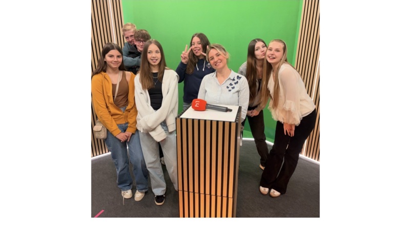 Podcast-AG zu Besuch bei h1 Fernsehen Hannover