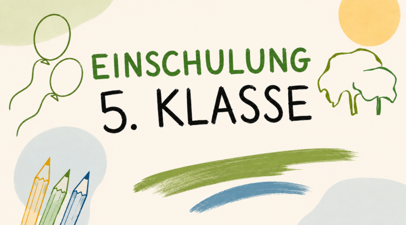 Einschulung der 5. Klassen am 14. August